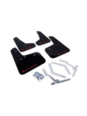 Rally Armor Black Mud Flap w/ Red Logo - Ford Focus ST MY13+ / Focus RS Mk3 MY16-18
